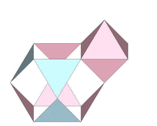 The jitterbug transformation pausing midway when both the contracting VE and expanding octahedron describe the Jessen Orthogonal Icosahedron.